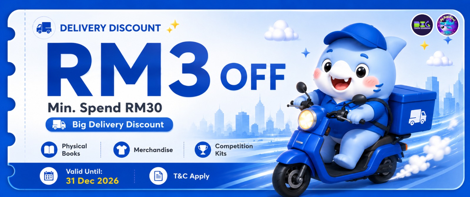 Shipping RM 3 OFF